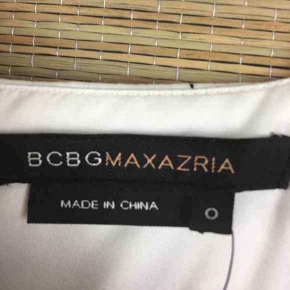 NWT BCBG Max Azria Black & White Striped Dress - Picture 8 of 8